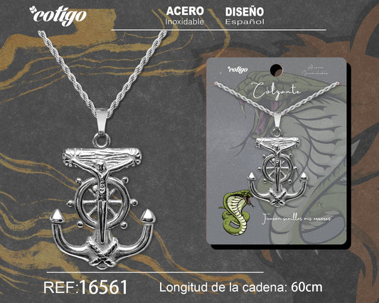 Colgante Hombre Acero color Plateado