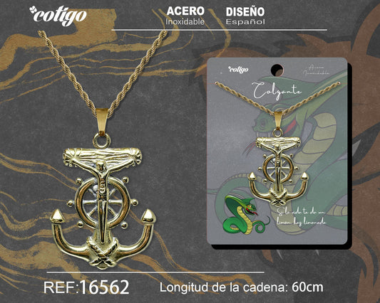 Colgante Hombre Acero color Dorado