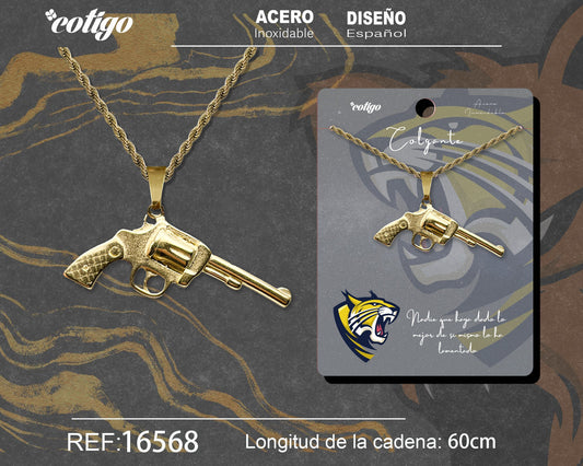 Colgante Hombre Acero color Dorado
