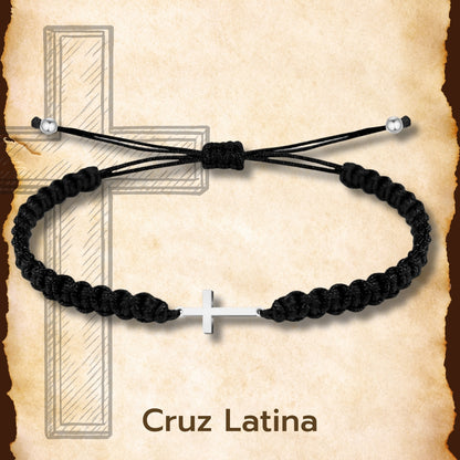 Pulsera Cruz Caravaca Acero Inoxidable, Cruz de la Victoria, Cruz Tau, Cruz Egipcia, Cruz de Santiago