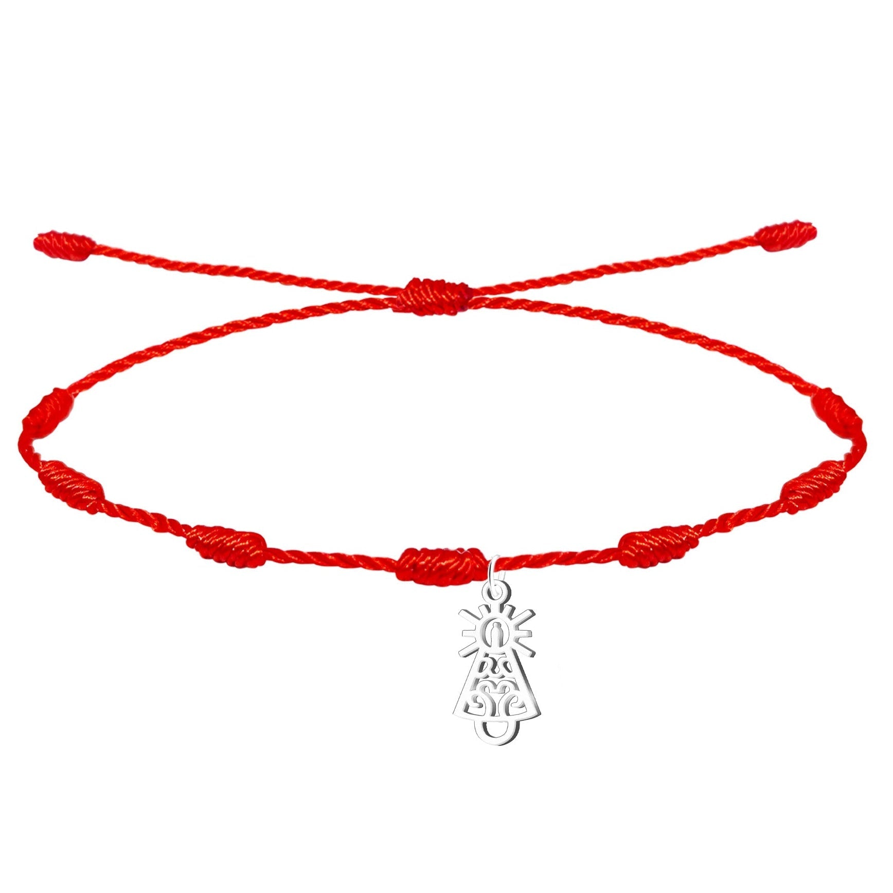 Pulsera 7 Nudos con Silueta Complejo de Virgen del Pilar cotigo