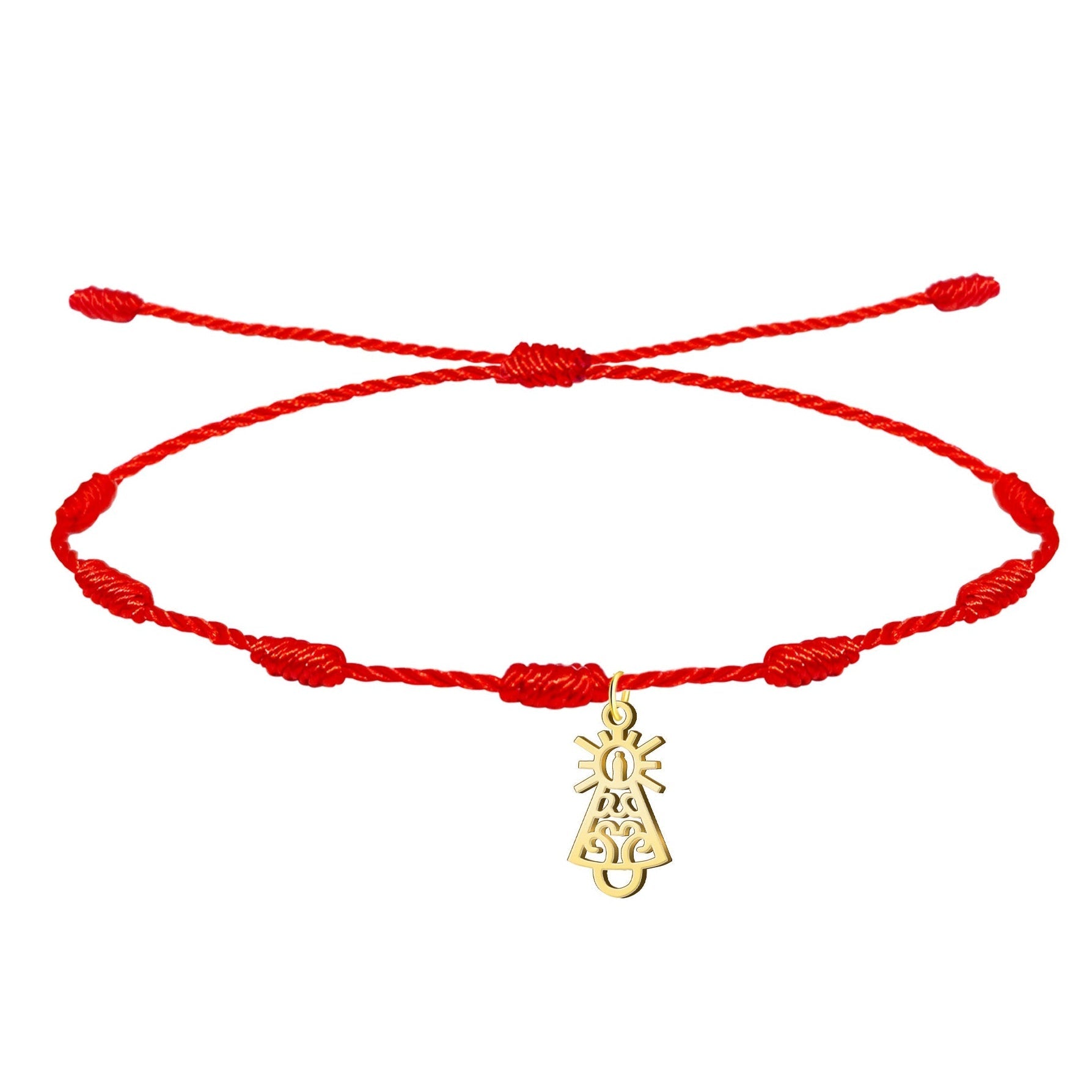 Pulsera 7 Nudos con Silueta Complejo de Virgen del Pilar cotigo
