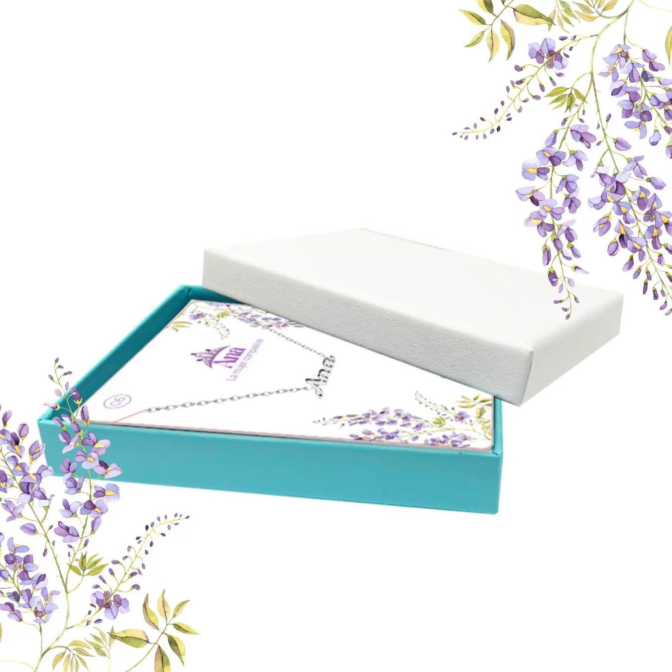 Collar con Nombre Ana - Acero Inoxidable Plateado - cotigo