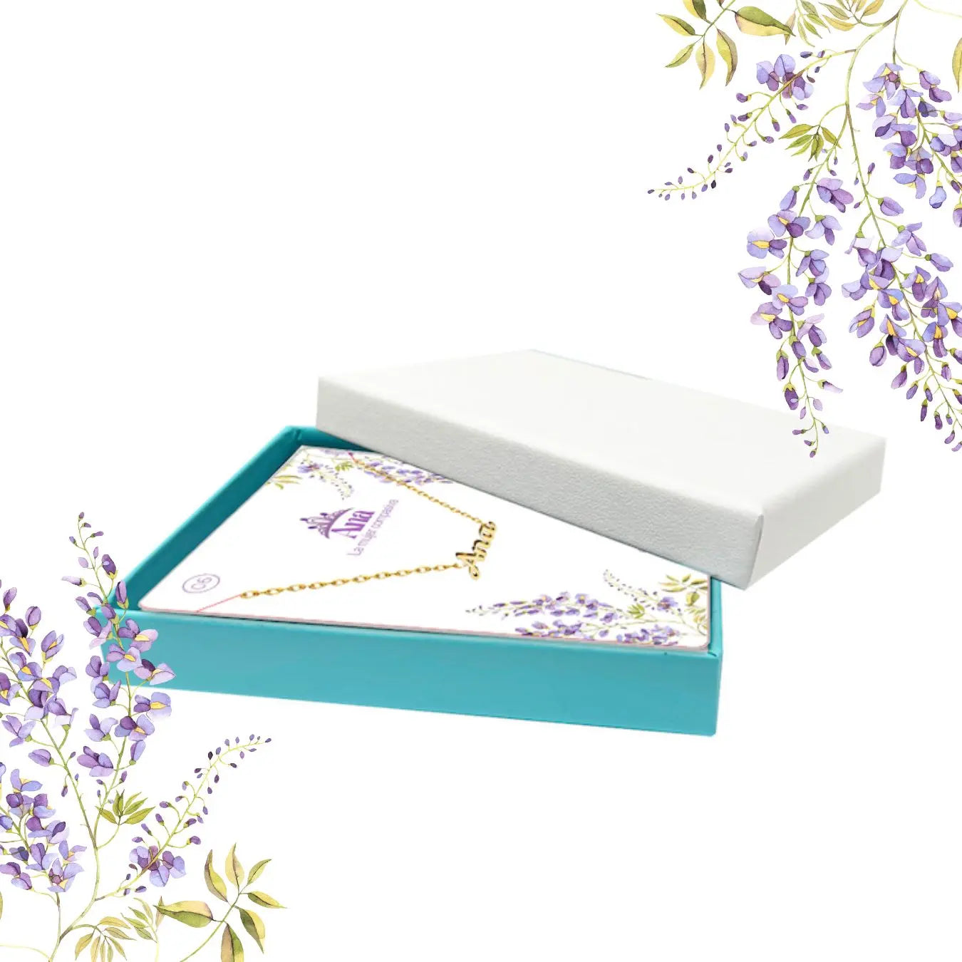 Collar con Nombre Ana - Acero Inoxidable Dorado - cotigo