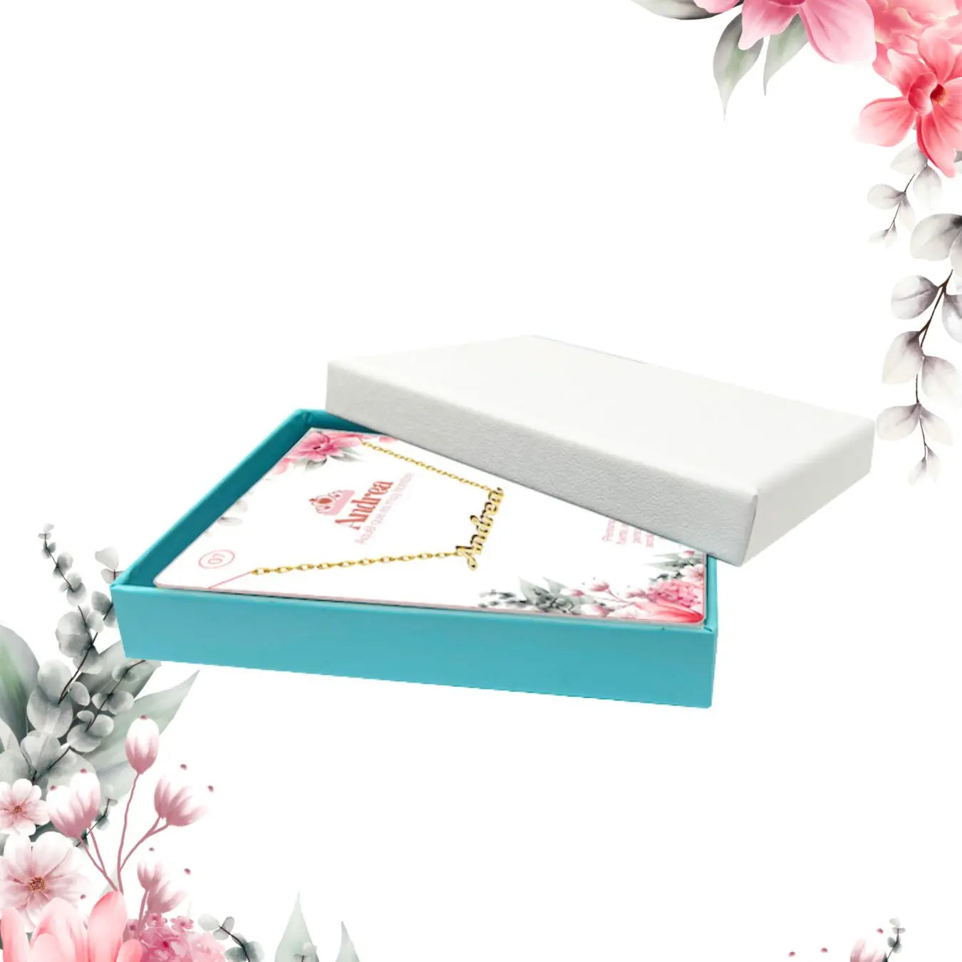 Collar con Nombre Andrea - Acero Inoxidable Dorado - cotigo