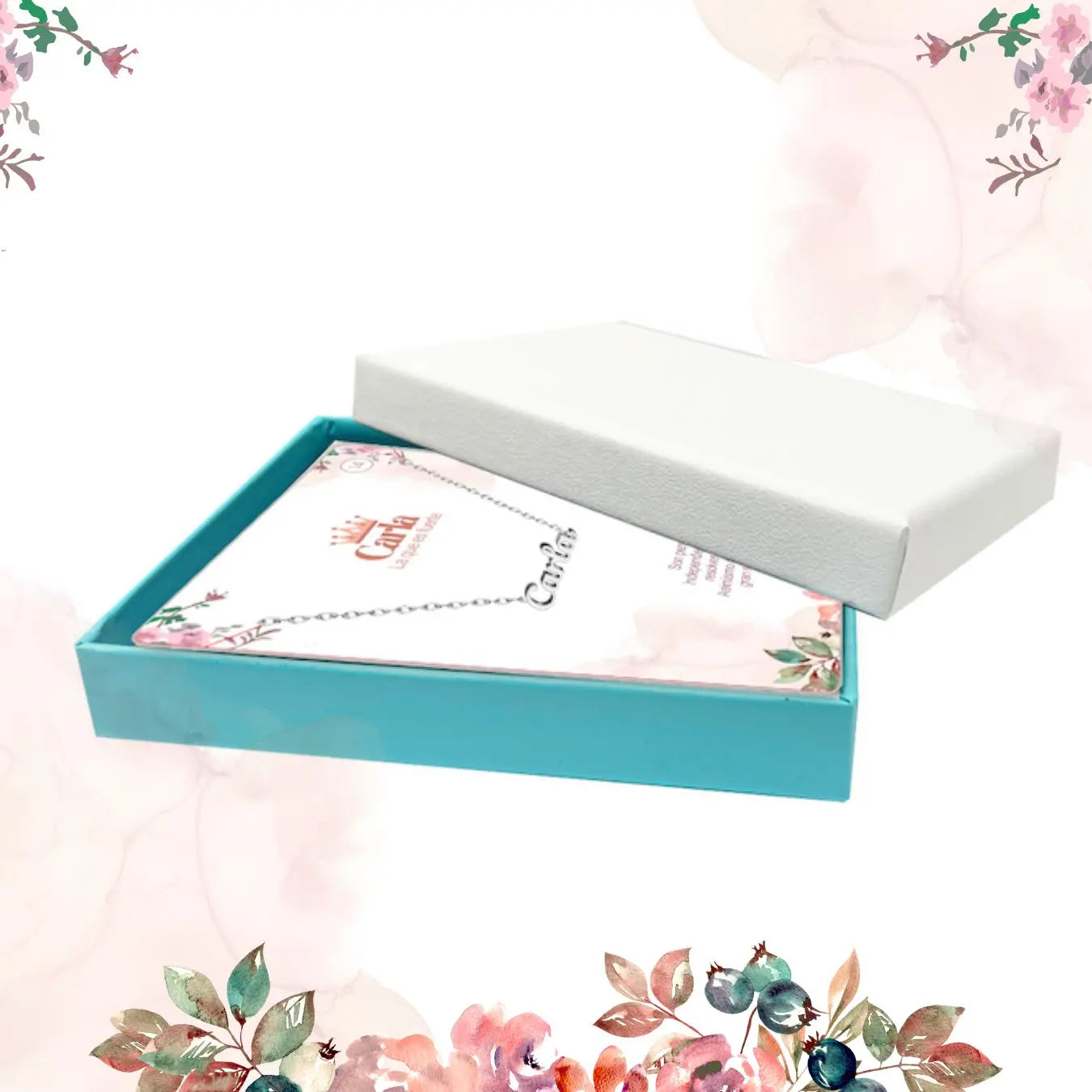 Collar con Nombre Carla - Acero Inoxidable Plateado - cotigo