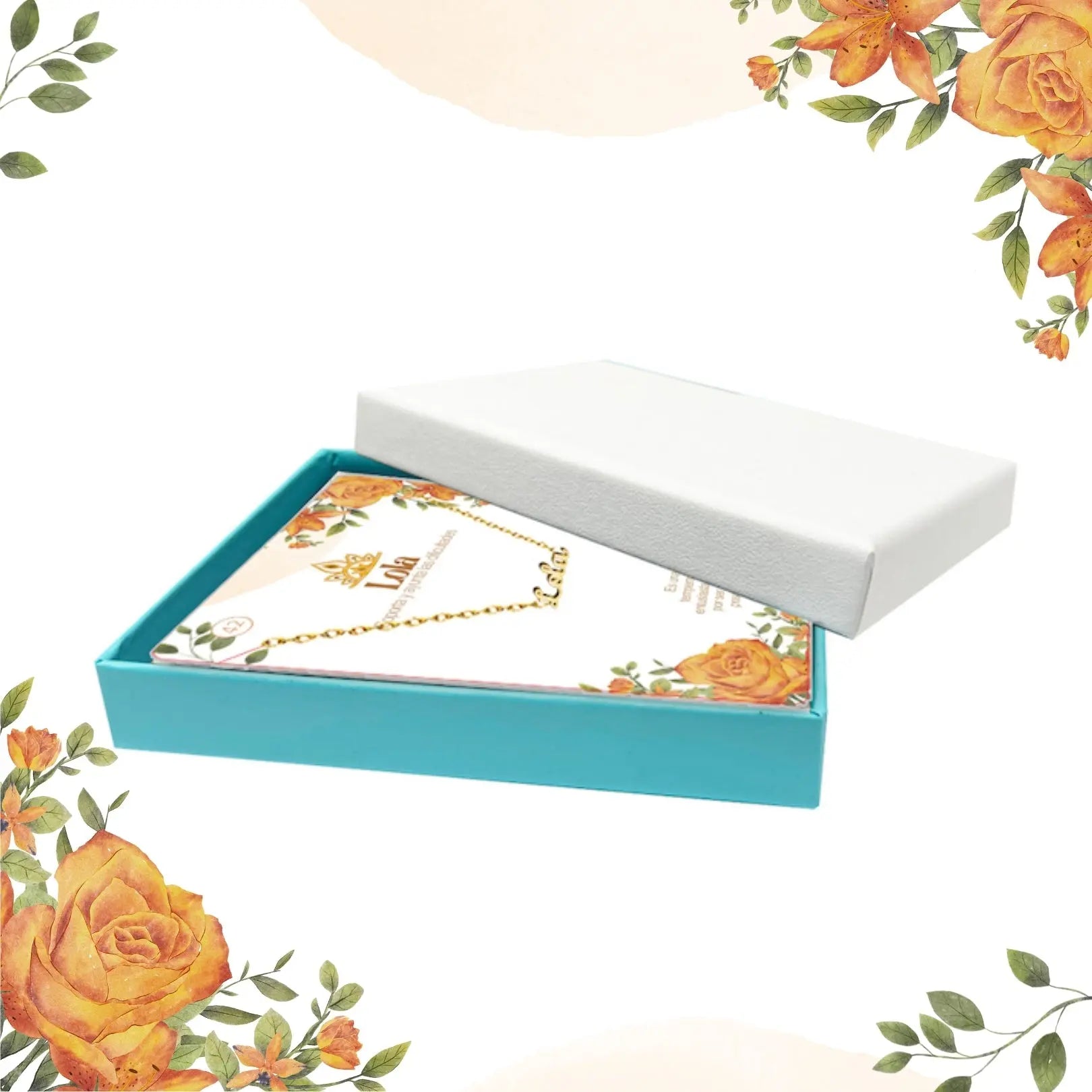 Collar con Nombre Lola - Acero Inoxidable Dorado - cotigo