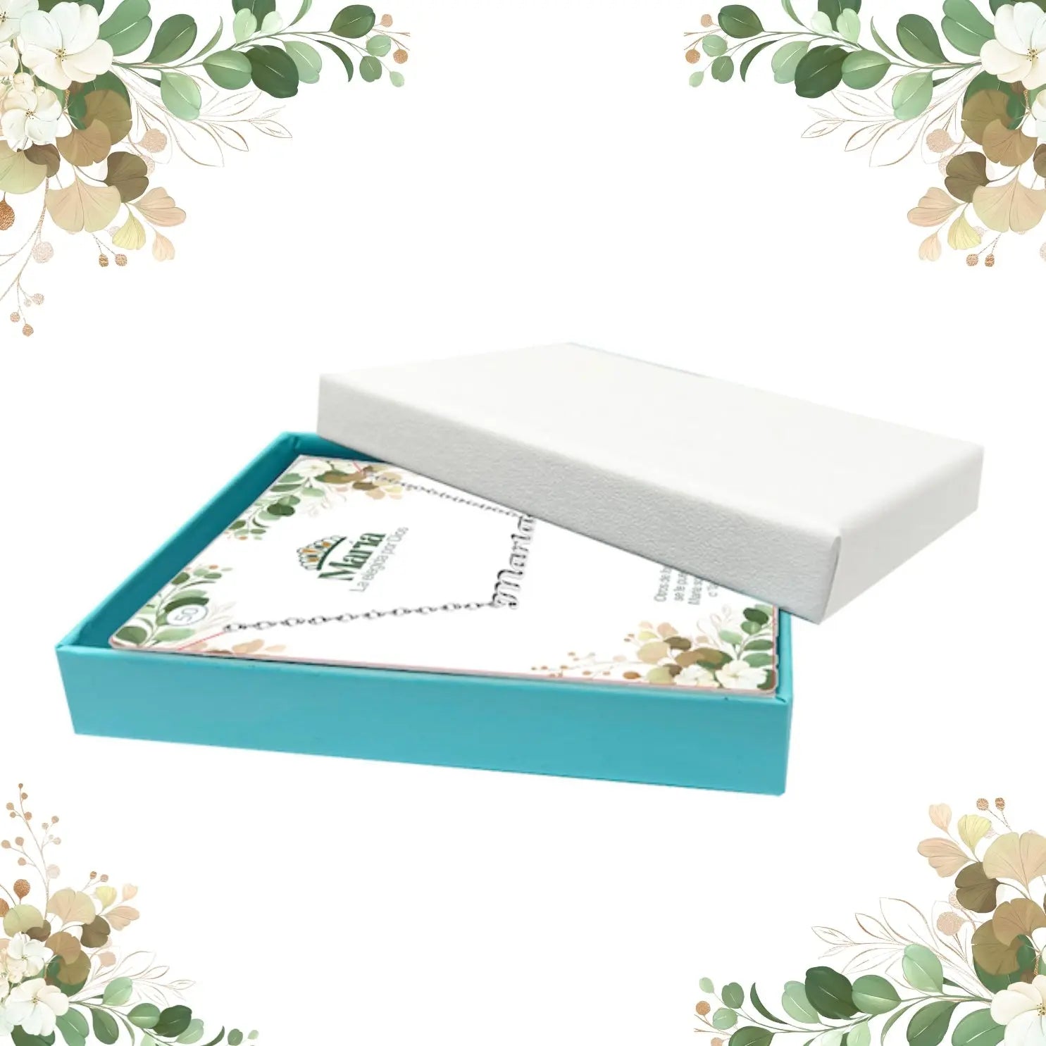 Collar con Nombre María - Acero Inoxidable Plateado - cotigo