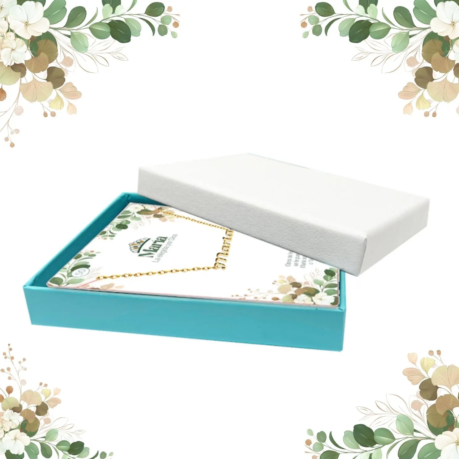 Collar con Nombre María - Acero Inoxidable Dorado - cotigo