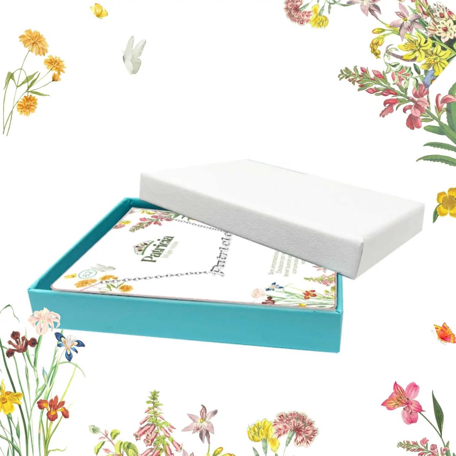 Collar con Nombre Patricia - Acero Inoxidable Plateado - cotigo
