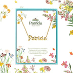 Collar con Nombre Patricia - Acero Inoxidable Dorado - cotigo