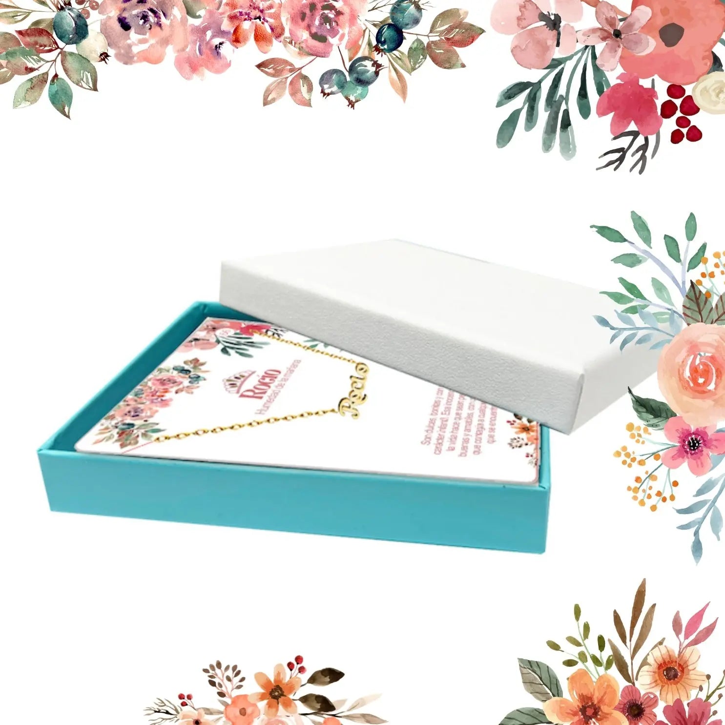 Collar con Nombre Rocío - Acero Inoxidable Dorado - cotigo