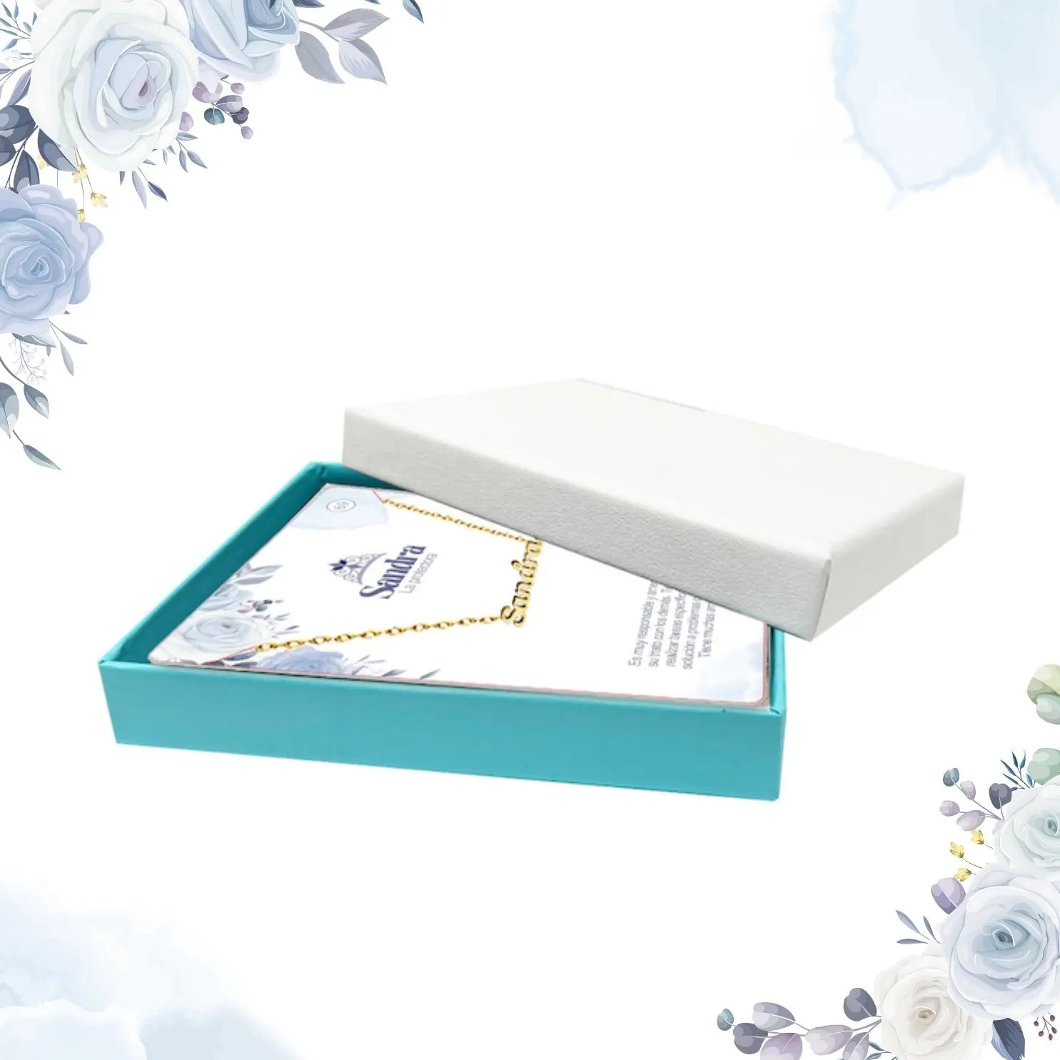 Collar con Nombre Sandra - Acero Inoxidable Dorado - cotigo