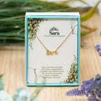 Collar con Nombre Sara - Acero Inoxidable Dorado - cotigo
