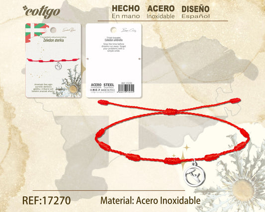 Pulsera 7 Nudo -ZAELEDON ATERKIA-Plateado