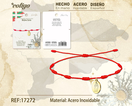 Pulsera 7 Nudo -BIRJINA ZURRIA-Plateado