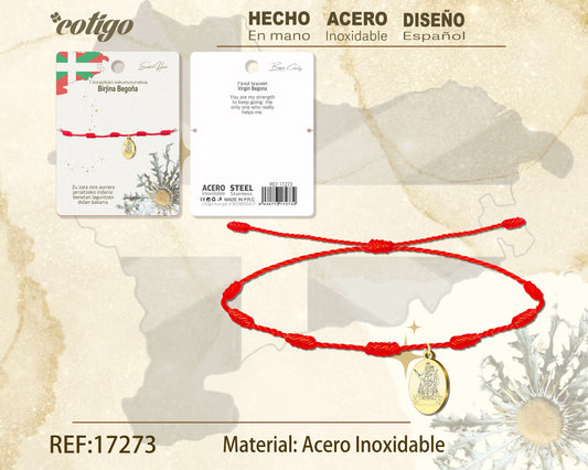 Pulsera 7 Nudo -BIRJINA BEGO?A-Dorado
