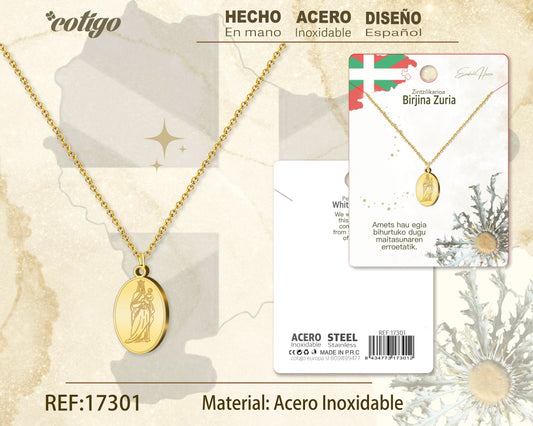 Collar BIRJINA ZURIA-Acero color Dorado