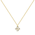 Collar Lauburu dorado con cristales brillantes, colgante cruz vasca de acero con tarjeta de regalo sobre vivir sin miedo