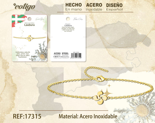 Pulsera LAUBURU-Acero color Dorado
