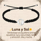 Pulsera Hilo Destino Hecho a Mano 🧵 con Amuleto de Suerte y Protección 🍀 en Acero Inoxidable 💎 - cotigo