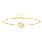 Pulsera de cadena dorada con colgante del Ojo de Horus