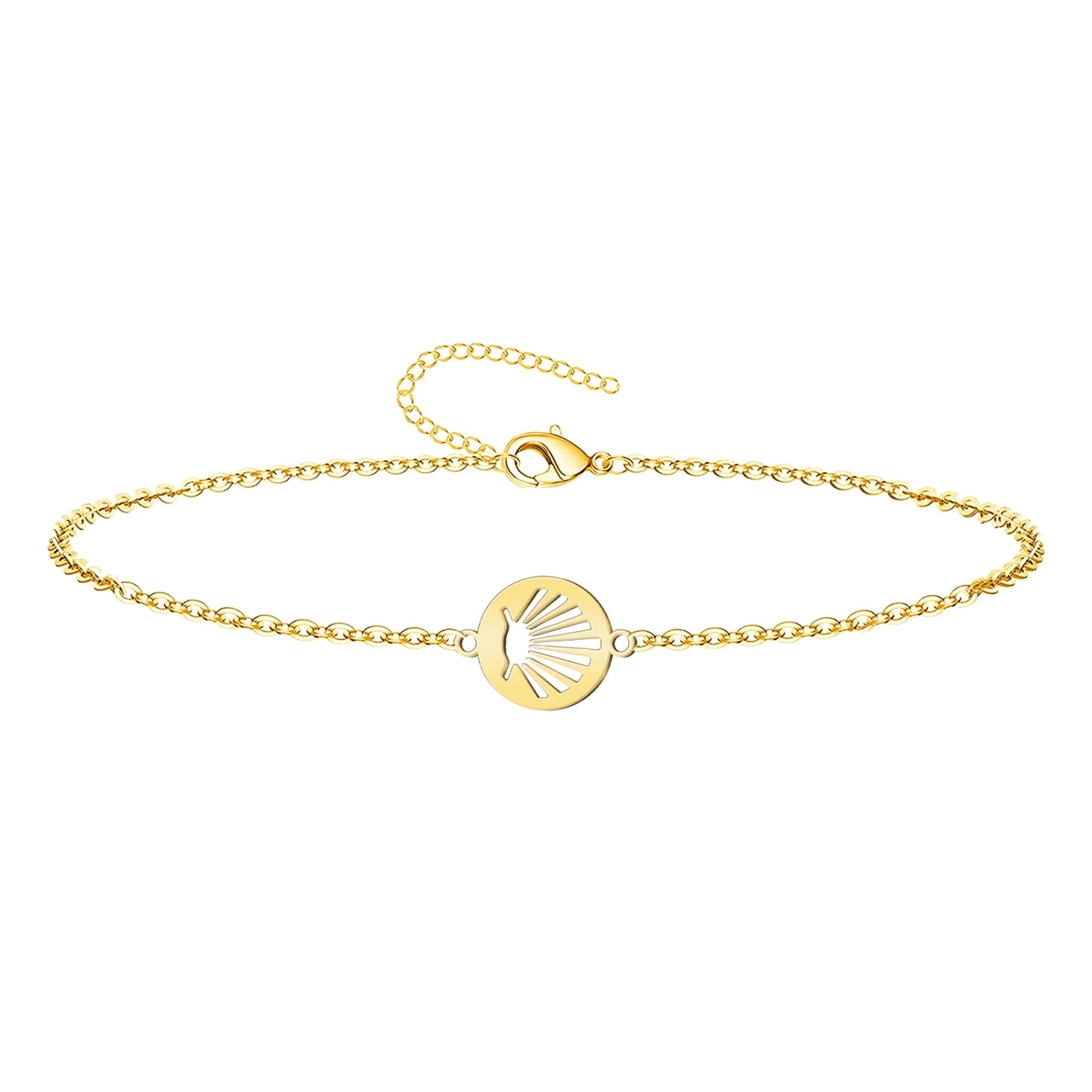 Pulsera La concha de vieir Acero Dorado