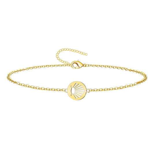 Pulsera La concha de vieir Acero Dorado - cotigo