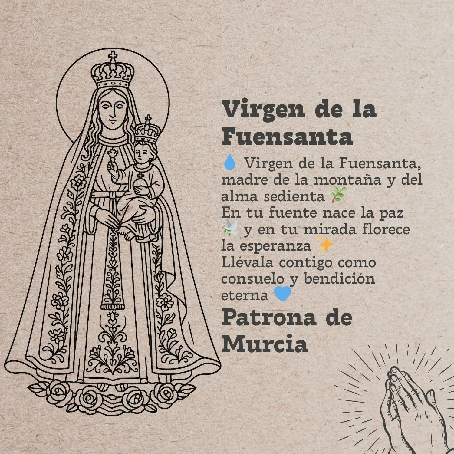 Pulsera 7 Nudos Virgen de la Fuensanta Acero Plateado - cotigo