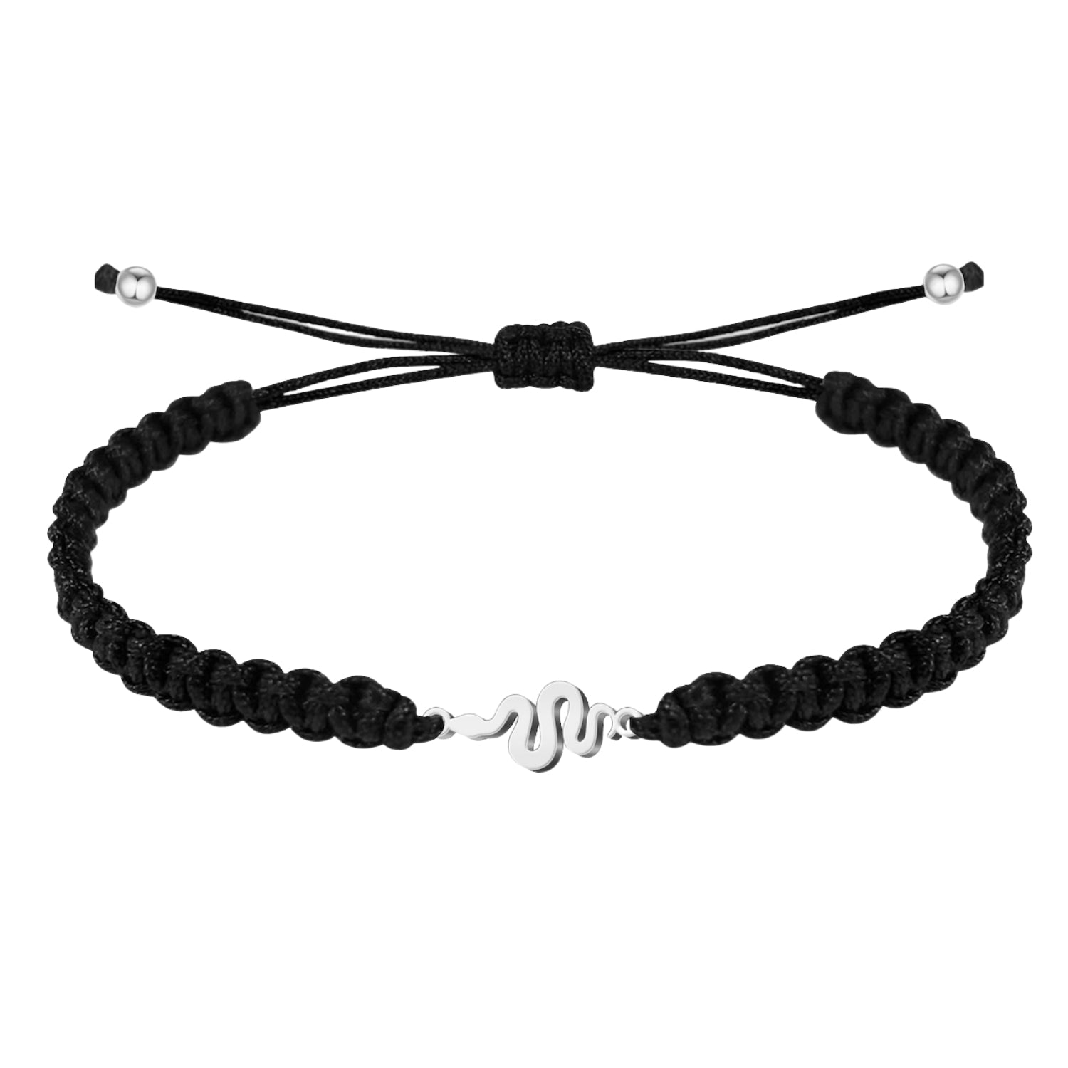 Pulsera Hilo Destino Serpiente Acero