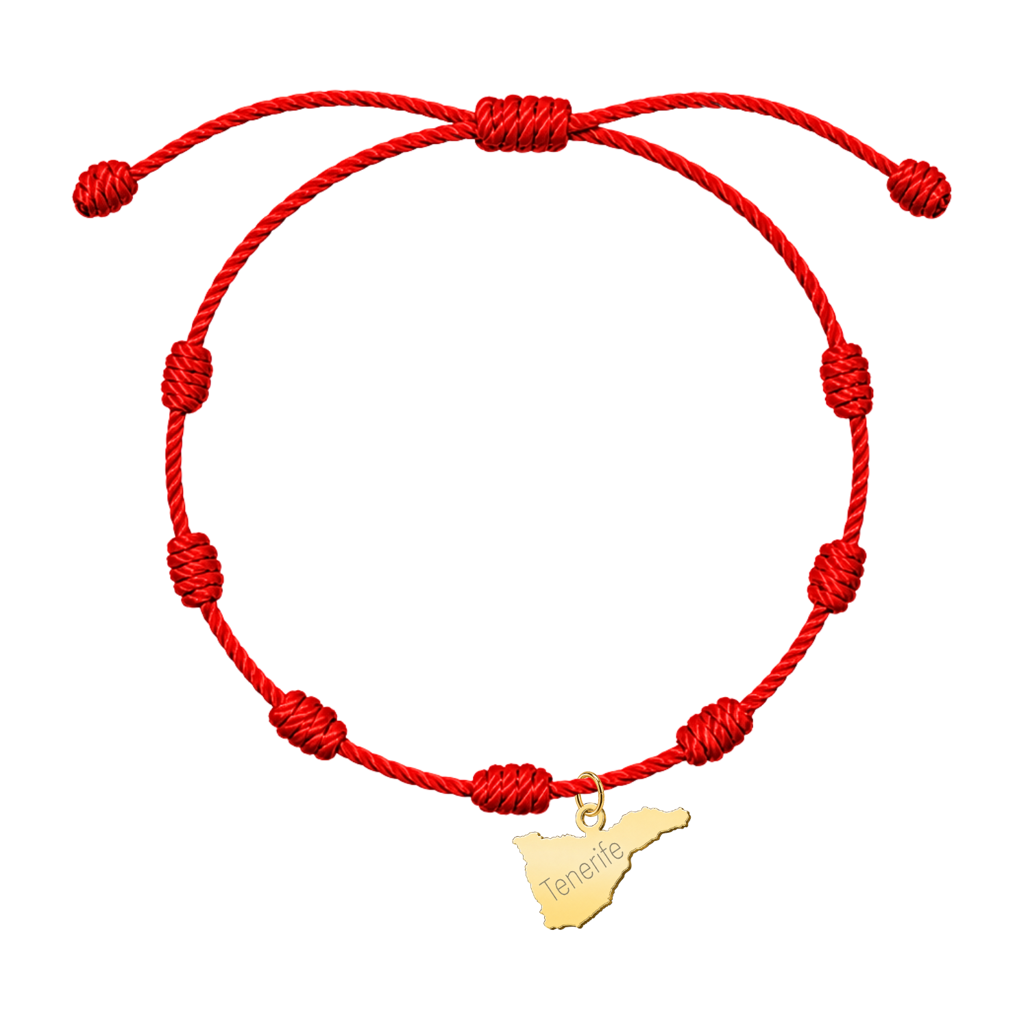 Pulsera 7 Nudos Mapa de Tenerife Acero