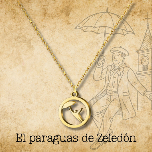 Collar El paraguas de Zeledón Acero color Dorado