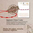 Pulsera Hilo Rojo virgen de guadalupe Dorado - cotigo