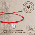 Pulsera 7 Nudos Virgen de la Fuensanta Acero Plateado - cotigo
