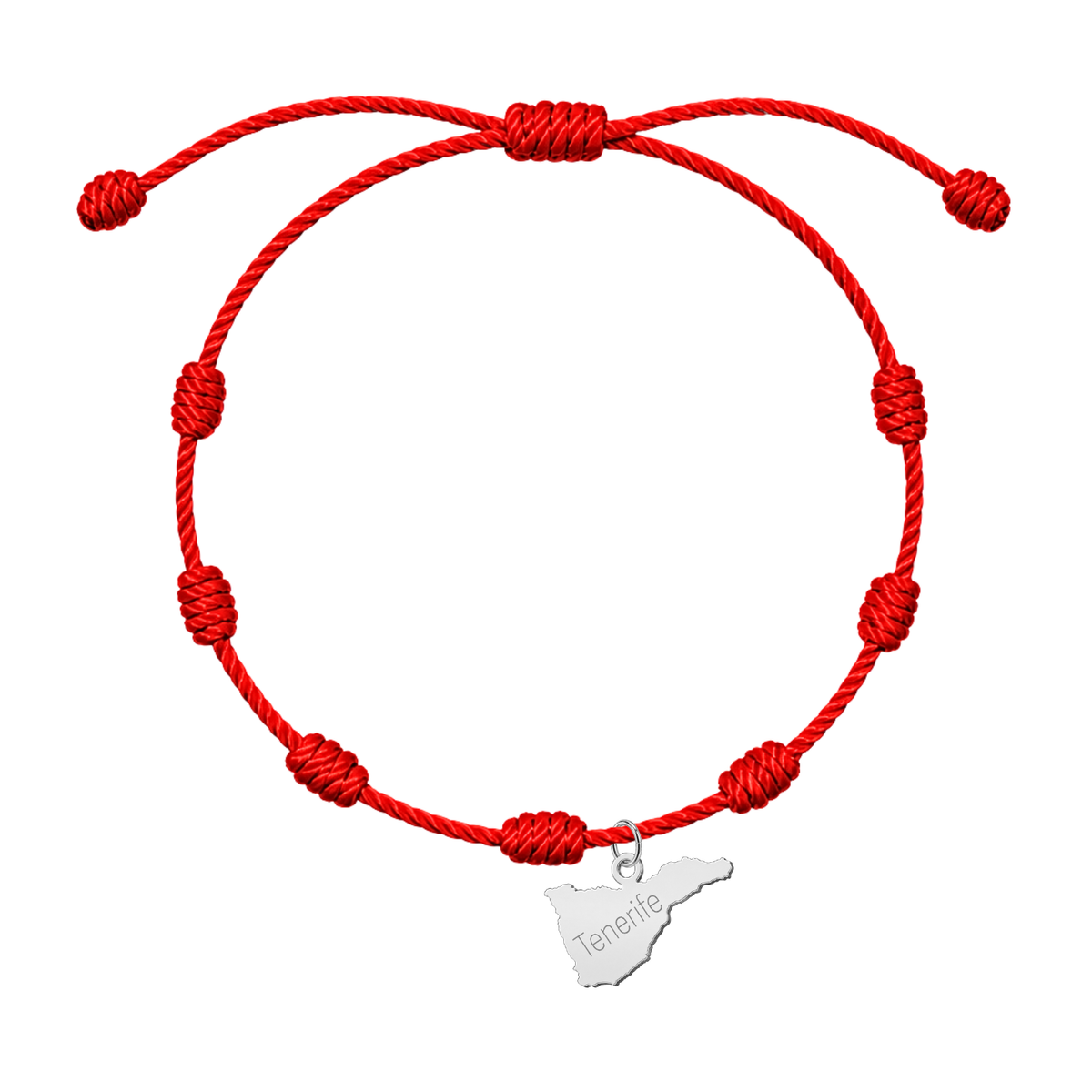 Pulsera 7 Nudos Mapa de Tenerife Acero