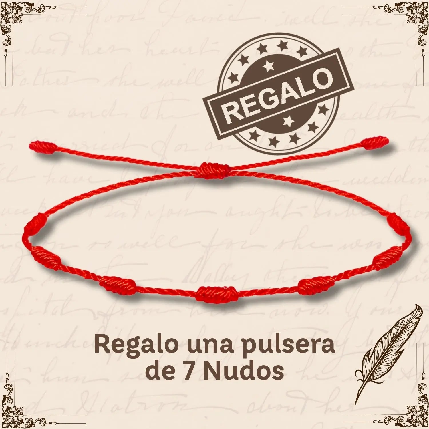 Pulsera Hilo Destino con Nudo Bruja Acero Dorado - cotigo