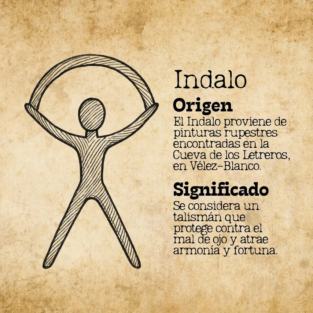 Pulsera de Hilo Negro con Indalo en Acero Plateado detalle