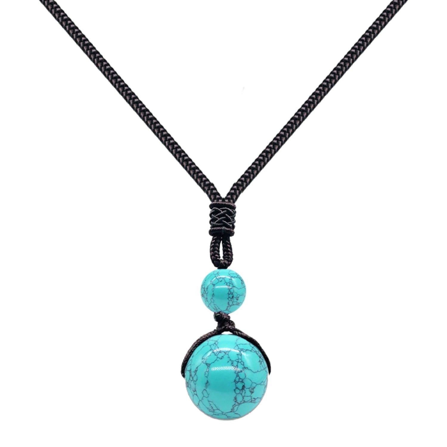 Colgante Bola de 14 mm en Piedra Natural - Piedra Natural Turquesa - SKU 20393