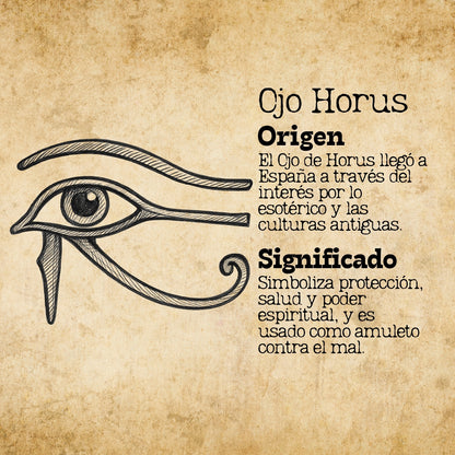 Pulsera Hilo encerado con Ojo horus Acero Plateado