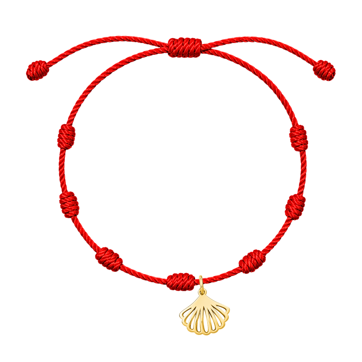 Pulsera de 7 nudos con colgante a elegir