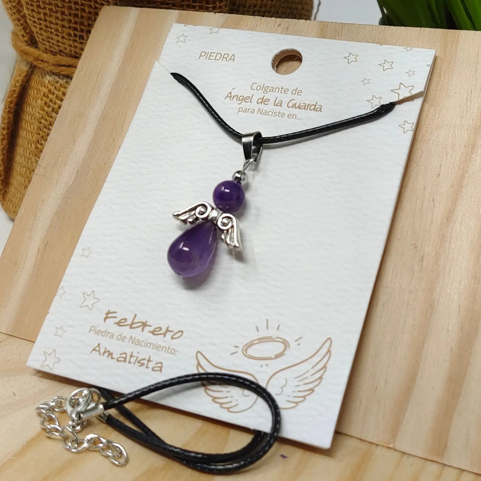 Colgante Ángel de la Guarda en Amatista - cotigo