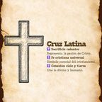 Llavero de Cruz  Latina Acero - cotigo