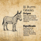 Colgante El Burro Catalán Acero Plateado - cotigo
