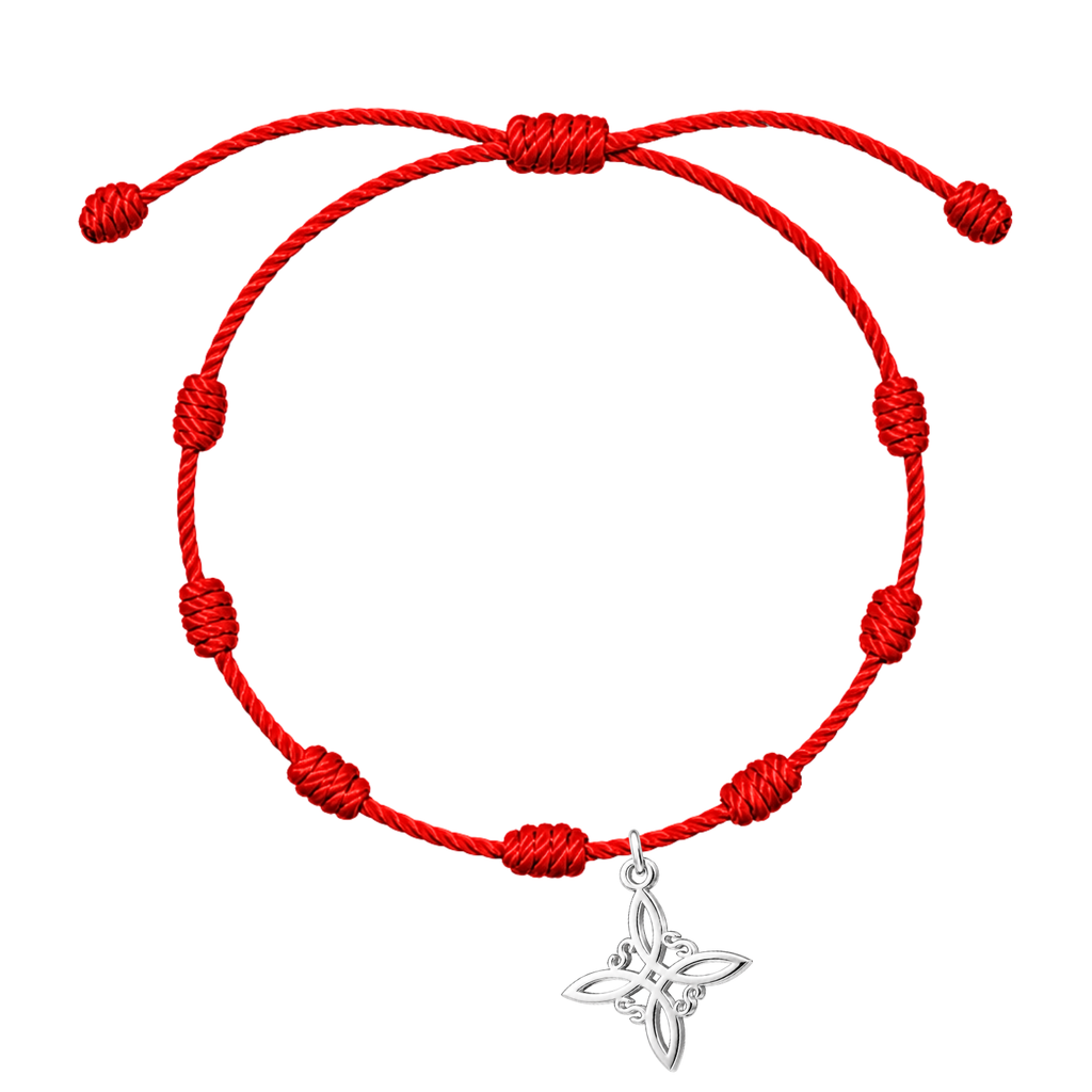 Pulsera 7 nudos con Nudo de Bruja