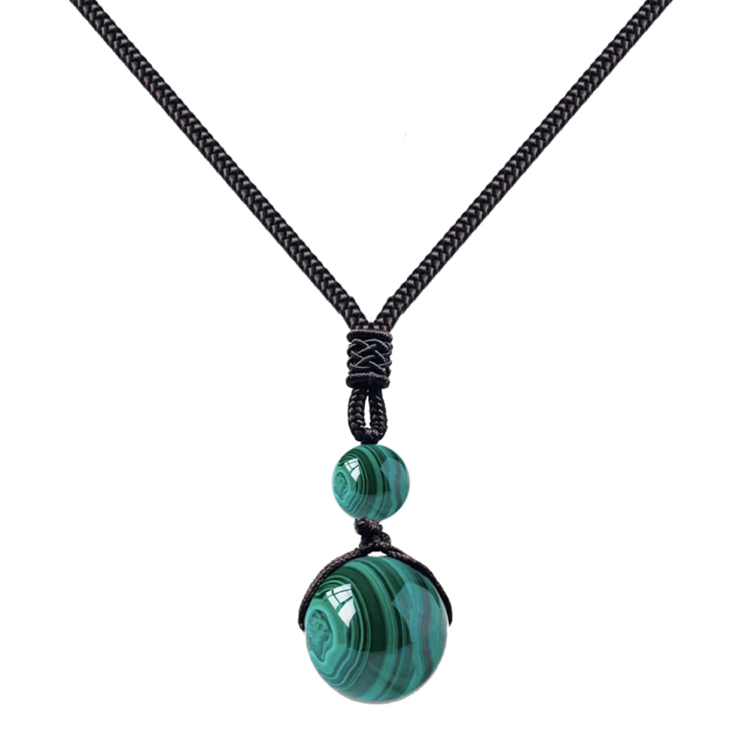 Colgante Bola de 14 mm en Piedra Natural - Piedra Natural Malaquita - SKU 20394