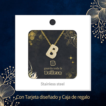 Colgante Letra inicial B con Piedra Circonita