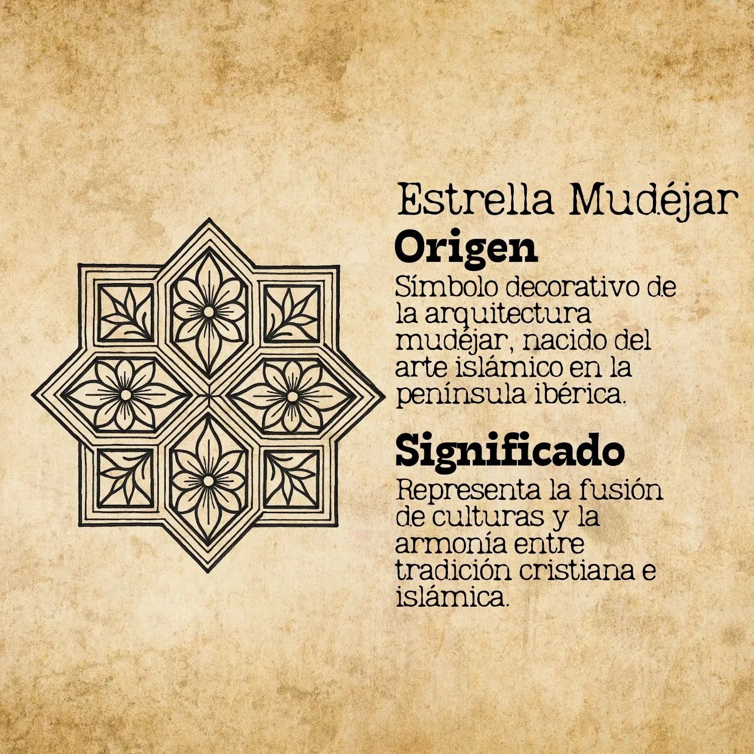Colgante Estrella mudéjar Acero Plateado - cotigo