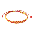 Pulseira trançada com bandeira da Catalunha