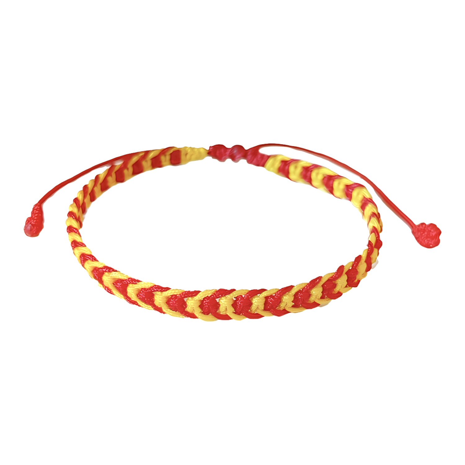 Pulseira trançada com bandeira da Catalunha