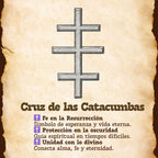 Colgante Cruz de las Catacumbas Acero inoxidabale Color Plateado - cotigo